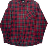 Carhartt Checked Flannel Shirt - XL Green Cotton