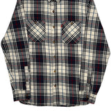 Levis Checked Flannel Shirt - Small Multicoloured Cotton