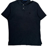 Polo By Ralph Lauren Polo Shirt - Medium Black Cotton