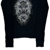 St. Charles Harley-Davidson Harley Davidson Graphic Long Sleeve T-Shirt - Small Black Cotton