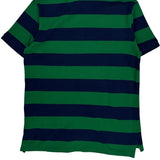 Polo By Ralph Lauren Striped Polo Shirt - Medium Green Cotton