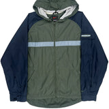 Nike Windbreaker - Large Green Polyester