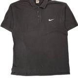 Nike Polo Shirt - 2XL Black Cotton