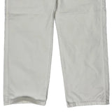 Wrangler Double Knee Carpenter Trousers - 32W 29L White Cotton