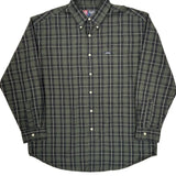 Chaps Ralph Lauren Checked Shirt - XL Green Cotton