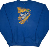 Millennium Fruit Of The Loom Graphic Sweatshirt - XL Blue Cotton Blend