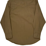 Wrangler Shirt - Large Brown Cotton