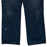 Dickies Double Knee Carpenter Trousers - 36W 30L Blue Cotton