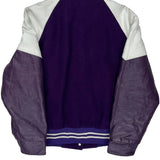 Jo-Ann Trucking Ltd. Winner College Varsity Jacket - Large White Leather