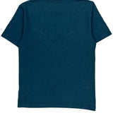 Loose Fit Carhartt Spellout T-Shirt - Small Blue Cotton