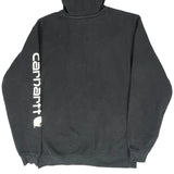 Carhartt Spellout Hoodie - Small Black Cotton