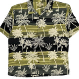 Tommy Bahama Graphic Hawaiian Shirt - XL Black Silk
