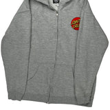 Skateboarding Santa Cruz Hoodie - XL Grey Cotton Blend