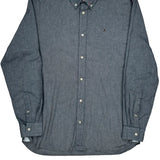 Tommy Hilfiger Shirt - Large Gray Cotton