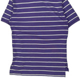 Polo By Ralph Lauren Striped Polo Shirt - Small Purple Cotton