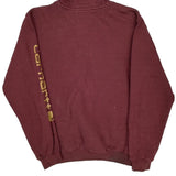 Carhartt Hoodie - Medium Burgundy Cotton