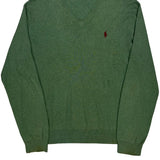 Polo By Ralph Lauren Sweater - Large Green Cotton