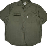 Carhartt Short Sleeve Shirt - 2XL Green Cotton
