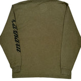 Carhartt Spellout Long Sleeve T-Shirt - Large Green Cotton