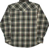 Wrangler Checked Flannel Shirt - XL Blue Cotton