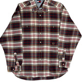Tommy Hilfiger Checked Flannel Shirt - Large Multicoloured Cotton