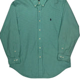 Ralph Lauren Checked Shirt - Large Green Cotton