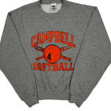 Campbell Softball Russell Athletic College Sweatshirt - Medium Grey Cotton