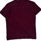 American Eagle Graphic T-Shirt - Large Burgundy Cotton