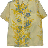 Unbranded Floral Hawaiian Shirt - Large Blue Cotton