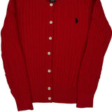 Age 6 Polo By Ralph Lauren Cardigan - XS Red Cotton