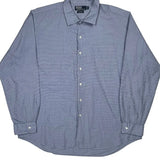 Bonnard Polo By Ralph Lauren Checked Shirt - XL Blue Cotton