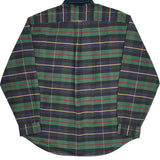 Tommy Hilfiger Checked Shirt - Large Green Cotton
