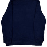 Ralph Lauren Petite Sweater - Medium Navy Cotton