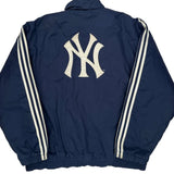 New York Yankees Adidas Mlb Track Jacket - Large White Polyester