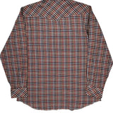 Wrangler Checked Flannel Shirt - Large Multicoloured Cotton