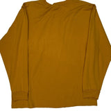 Reebok Long Sleeve T-Shirt - XL Yellow Cotton