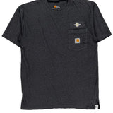 Carhartt Logo On Pocket Carhartt T-Shirt - Medium Gray Cotton
