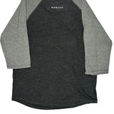 Oakley Long Sleeve T-Shirt - XL Grey Cotton Blend