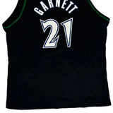 Timberwolves Champion #21 Garnett Jersey - XL Black Polyester