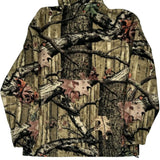 Mossy Oak Camo Fleece Jacket - Medium Khaki Polyester