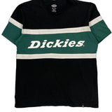 Dickies Striped T-Shirt - XL Black Cotton Blend