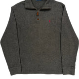 Polo By Ralph Lauren 1/4 Zip - Medium Gray Cotton