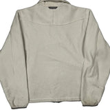 The North Face Fleece Jacket - Medium Cream Polyester