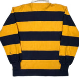Barbarian Striped Rugby Shirt - XL Yellow Cotton