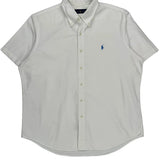 Ralph Lauren Short Sleeve Shirt - XL White Cotton