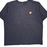 Original Fit Carhartt T-Shirt - 2XL Blue Cotton