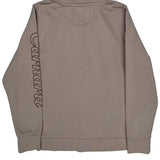 Carhartt Spellout Hoodie - XL Gray Cotton Blend
