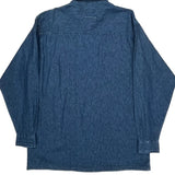 Wrangler Denim Shirt - Large Blue Cotton