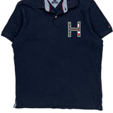 Tommy Hilfiger Polo Shirt - Medium Navy Cotton