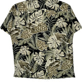 George Floral Hawaiian Shirt - Large Brown Cotton